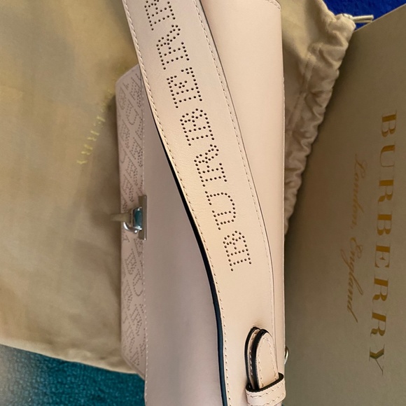 Burberry Perforated crossbody bag Beige - Picture 2 of 12
